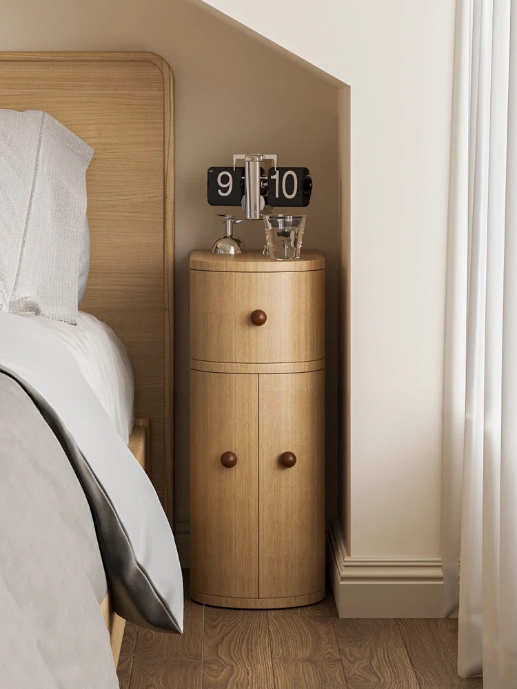 Narrow Side Gap Bedroom Bedside Table Simple Modern Bedside Cabinet Mini Ultra Narrow Storage Cabinet