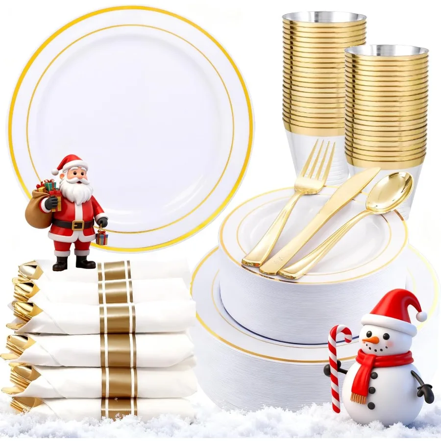 350Piece Gold Dinne…