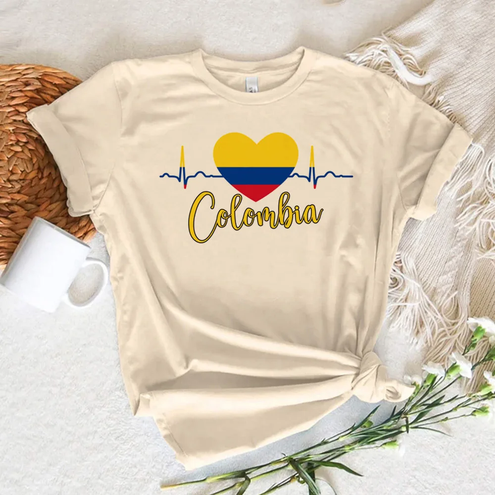 Colombia tshirt women active wear anime designer top girl comic clothes