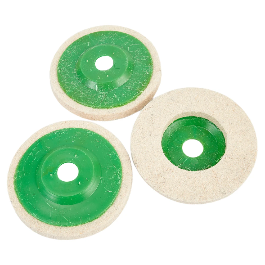 10Pcs Polishing wheel Wool 4 Inch Workshop Assembly Buffing Carpentry Disc Equipment Parts Repair Supply 100mm