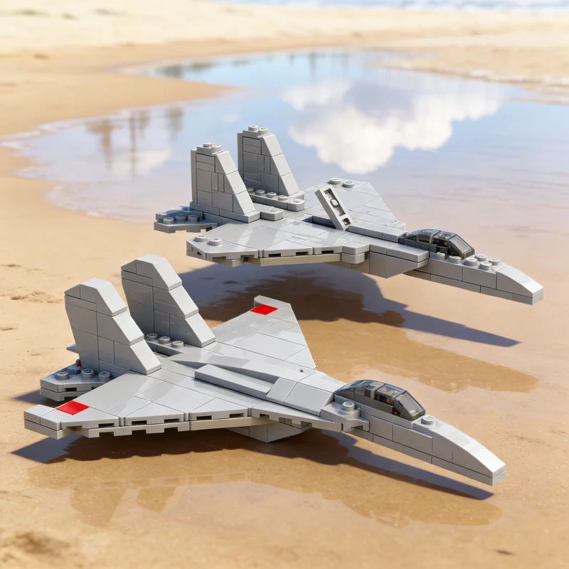 

238 деталей MOC F Su 1: Масштабная модель, конструктор, архитектурная игрушка, сборка своими руками, креативная идея, развивающий подарок для детей на Рождество, кирпичики