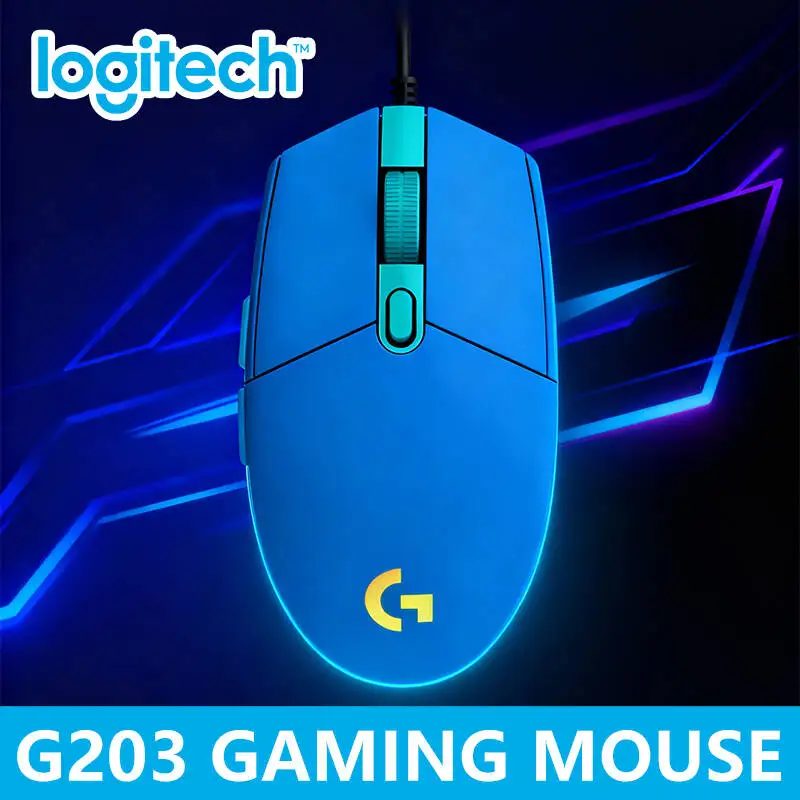 

Logitech G203 Wired Gaming Mouse - Custom RGB Colors, Responsive Buttons, Compatible with All Gaming PCs MX Anywhere 3S