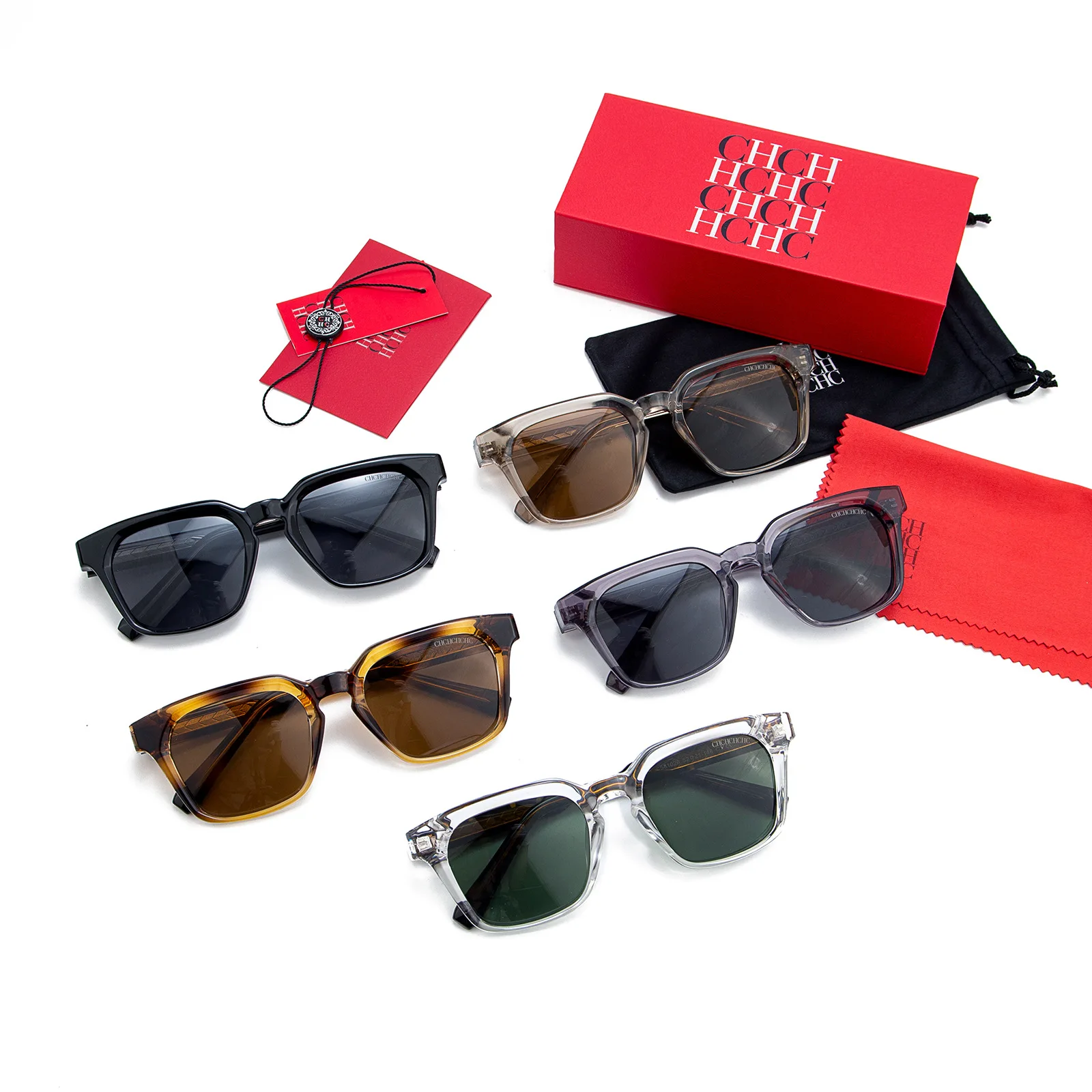 

CHHC 2026 Sunglasses for Women Men, Retro Y2K Cat Eye, UV400 Protection, Polarized, Fashion Viral Ins Shades with Gift Box