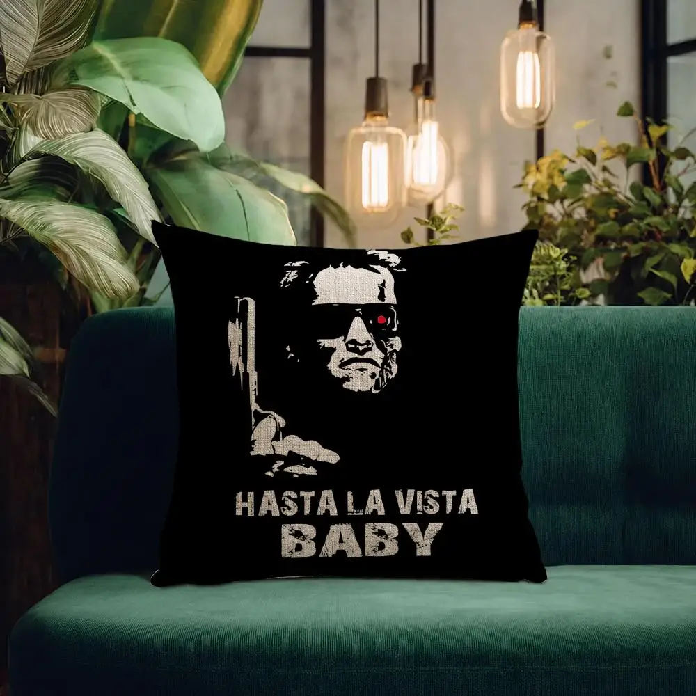 Movie Terminator Cushion Cover Natural Linen Pillowcase Set All-in-One Decor Cushion Cover for Sofa Bedroom Chair