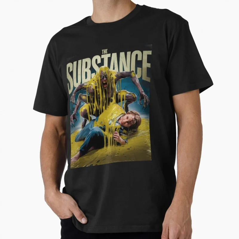 

A Spine-Chilling Horror Experience The Substance 2024 Horror movie Gift t shirt Short Sleeve Graphic clothes All size tee S-6XL