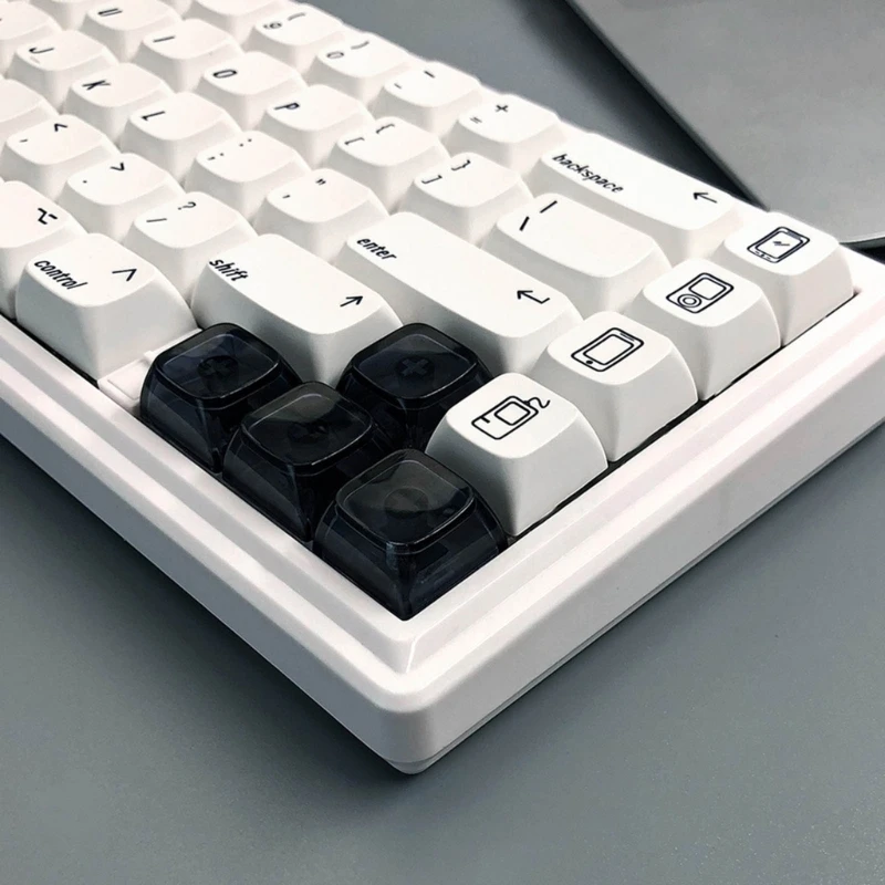 4/20 ปุ่ม XDA โปรไฟล์ 1U 1X คริสตัลโปร่งใส Blank Keycaps สำหรับ MX Switches คีย์บอร์ด DIY ของขวัญสำหรับคนรักเกม