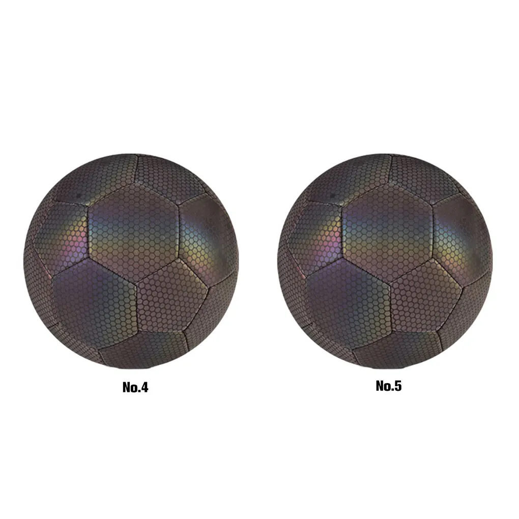 

PU Luminous Football Wide Application Luminous Fashionable Pattern Standard Size Football Training Hexagonal color Size 4