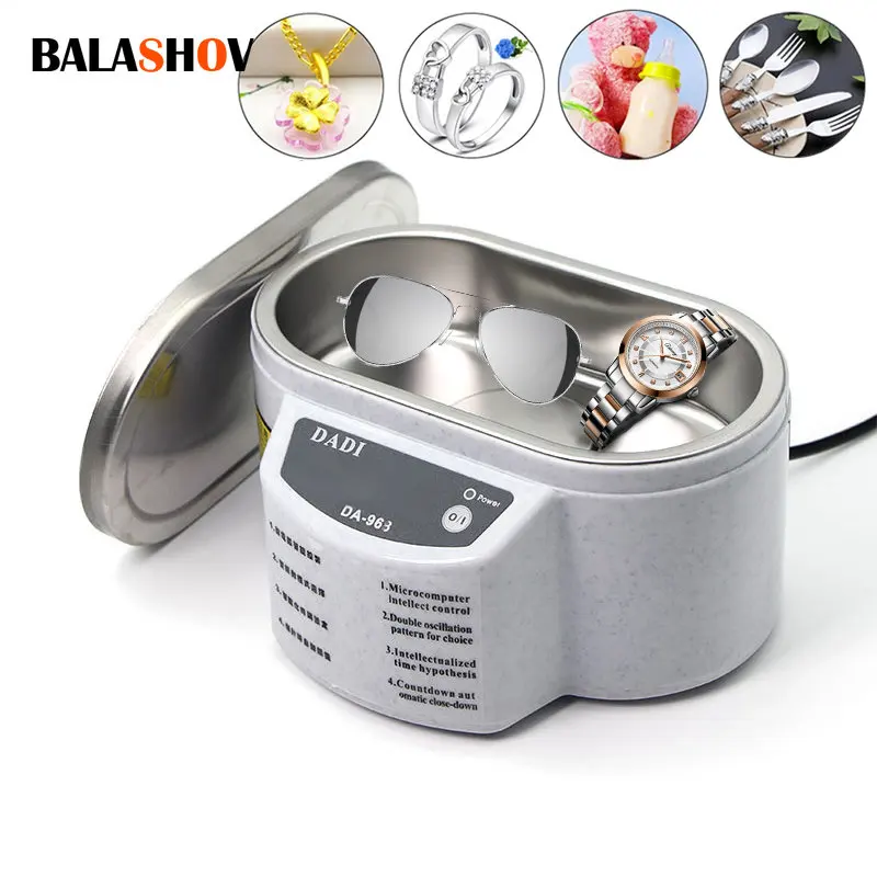 500ML Ultrasonic Cleaner Dual frequency Vibration Digital Wash Cleaner Washing Jewelry contact lenses Watch Cutters Dental Razor