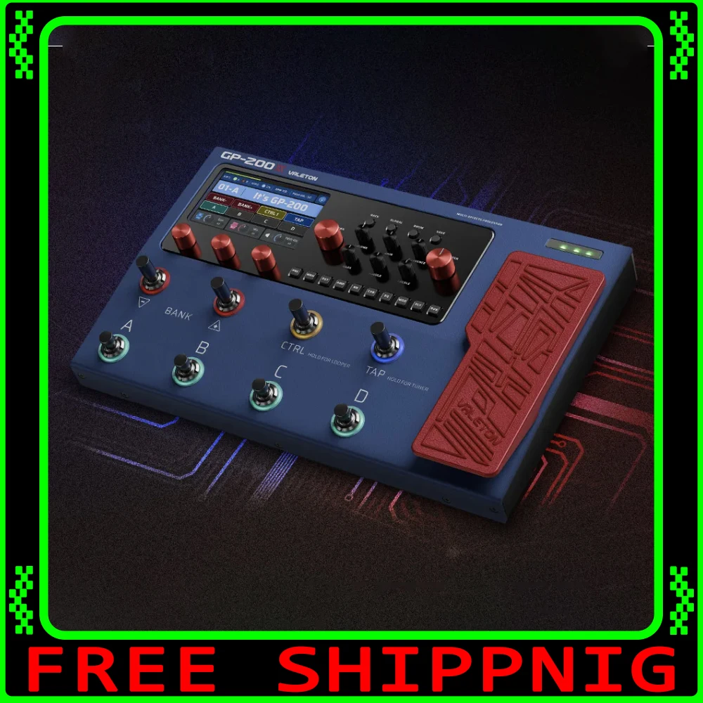 VALETON 10 años de aniversario GP-200X amplificador de bajo de guitarra modelado simulación IR multiefectos FX Loop Pedal de expresión MIDI regalos