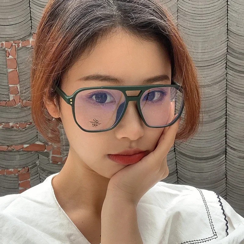 Retro Glasses Trendy Fashionable For Eye Stylish Retro Computer Glasses Strain Relief Square Eyeglasses Digital Eye Strain