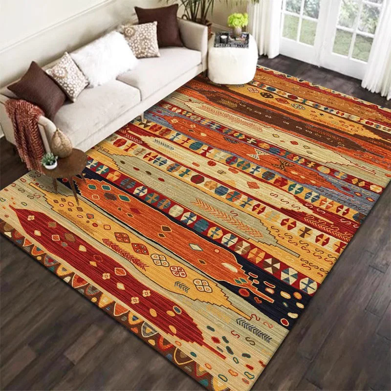 

Floor Bedroom Rug Lounge Aesthetic Coffee Tables Children Carpet Living Room Kitchen Retro Alfombras Para Sala Home Decorations