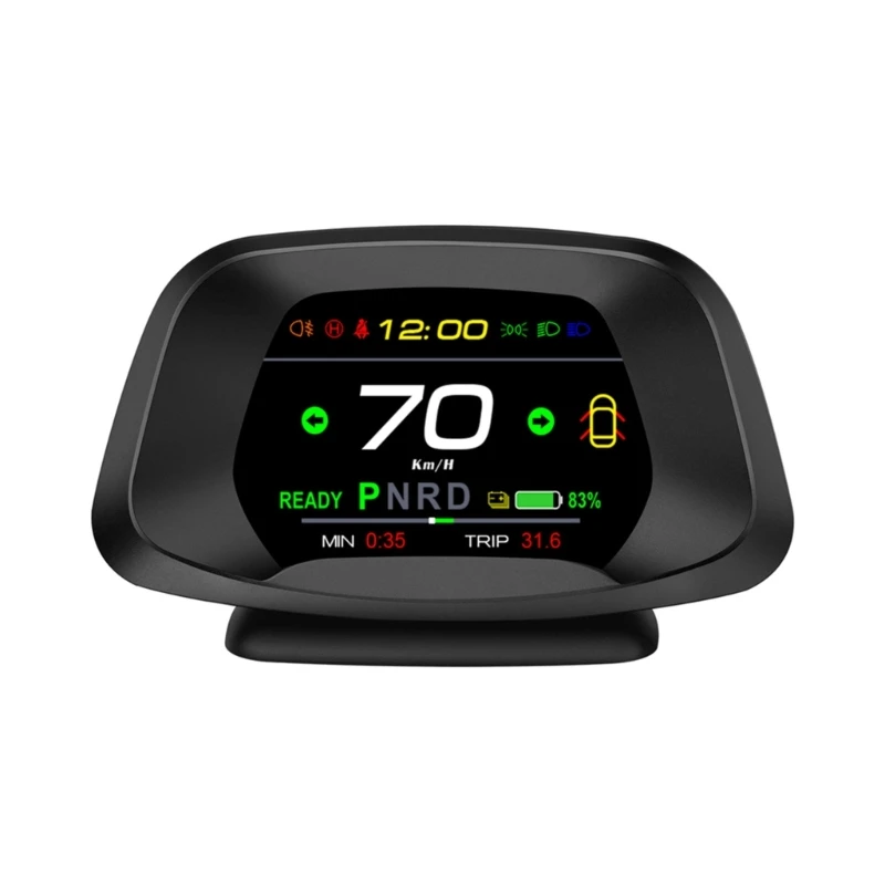 

Car HUD Headup-Display LED GPS Speed Clock Gauge Windshield Projector Overspeed Alarm Fatigue Driving Reminder Car 3/Y