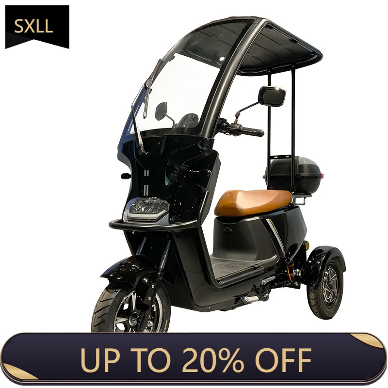 

SXLL Urban long-life electric scooter tricycle cargo electric vehicle canopy electric motorcycle