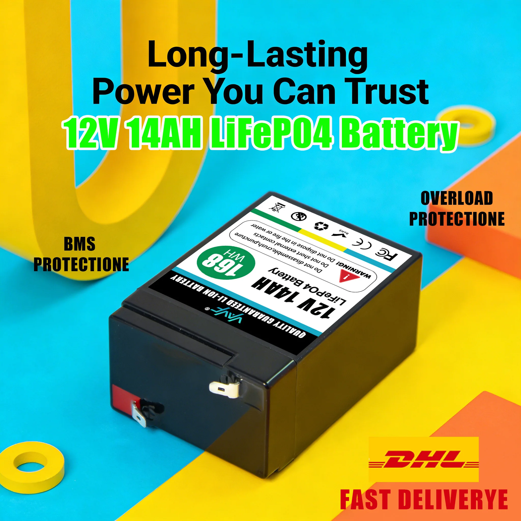 Advanced🎞️12V 14Ah …