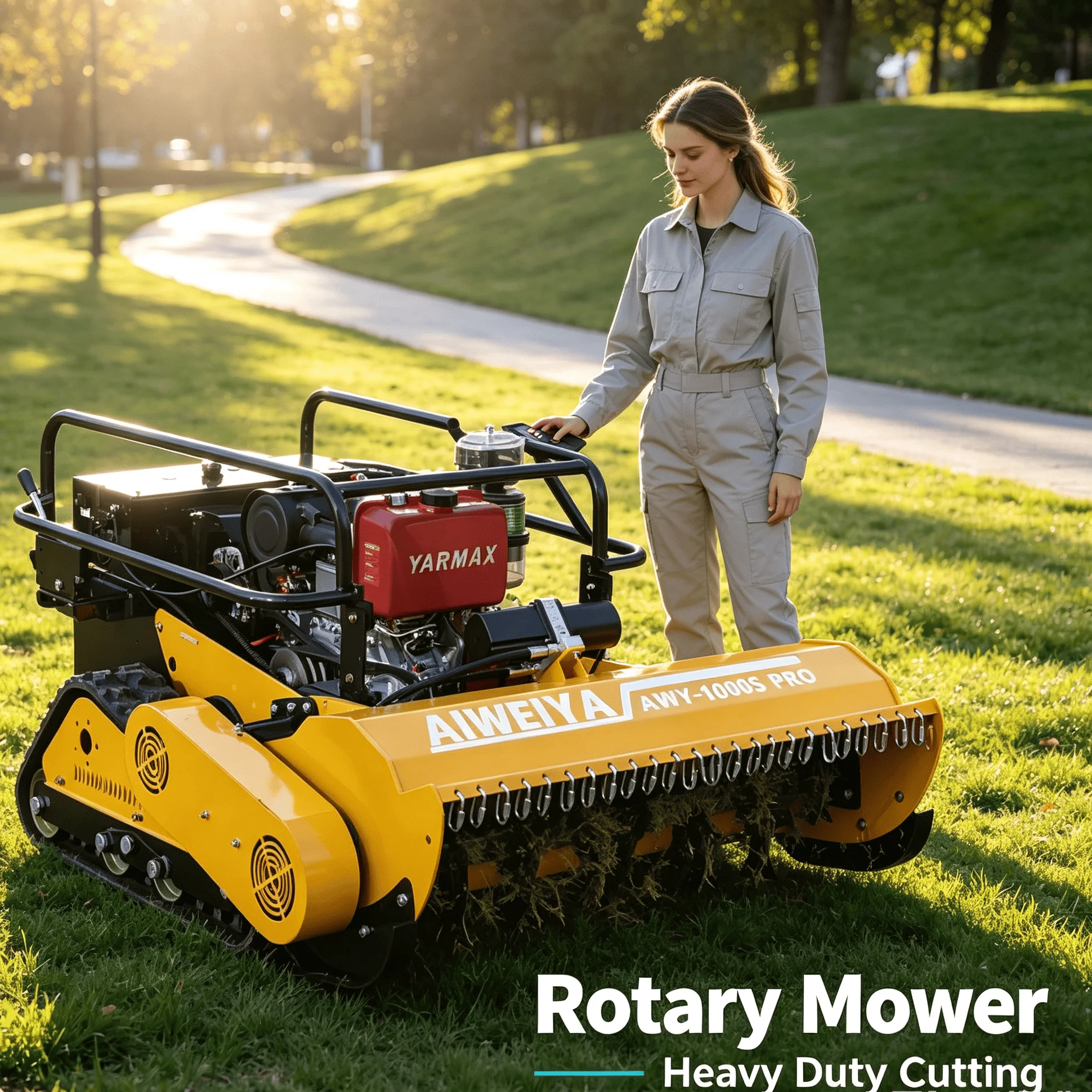 Customized Large Pasture Farm 800s pro rotary mower Self-propelled Flail Mower, Heavy-duty Structure Stable On Rugged Ground