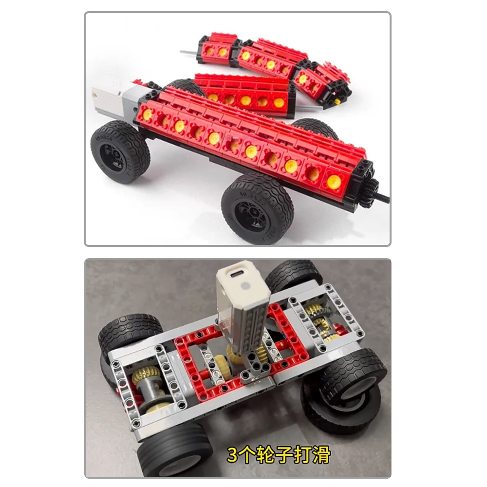 Motor M/L recargable MOC Compatible con bloques de construcción legoeds 8883 88003 funciones de potencia de educación científica Control por aplicación 9686