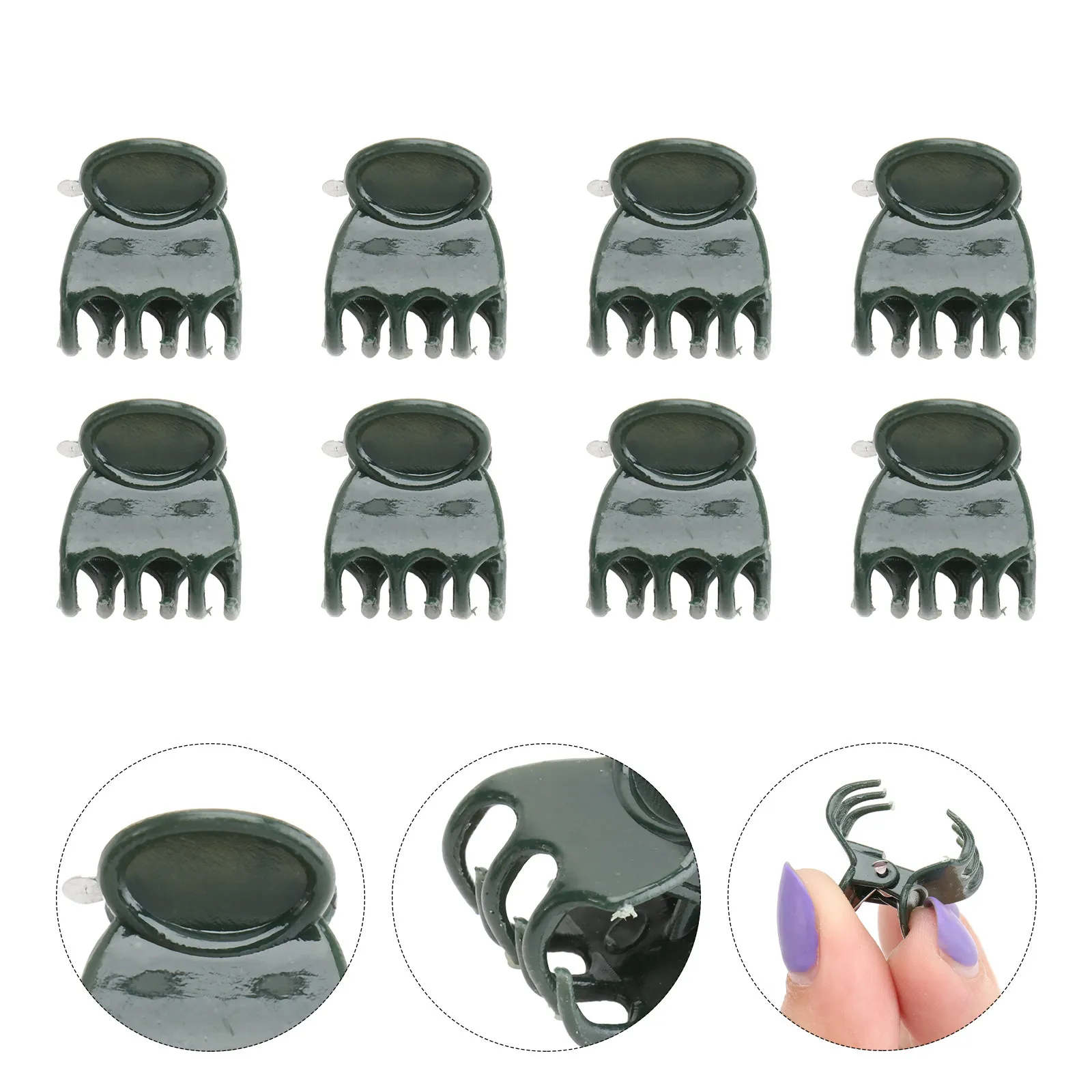 100Pcs Orchid Clips Plant Support Plastic Clips for Garden Flower Vine Stem Protection Supporting Plant Grippers