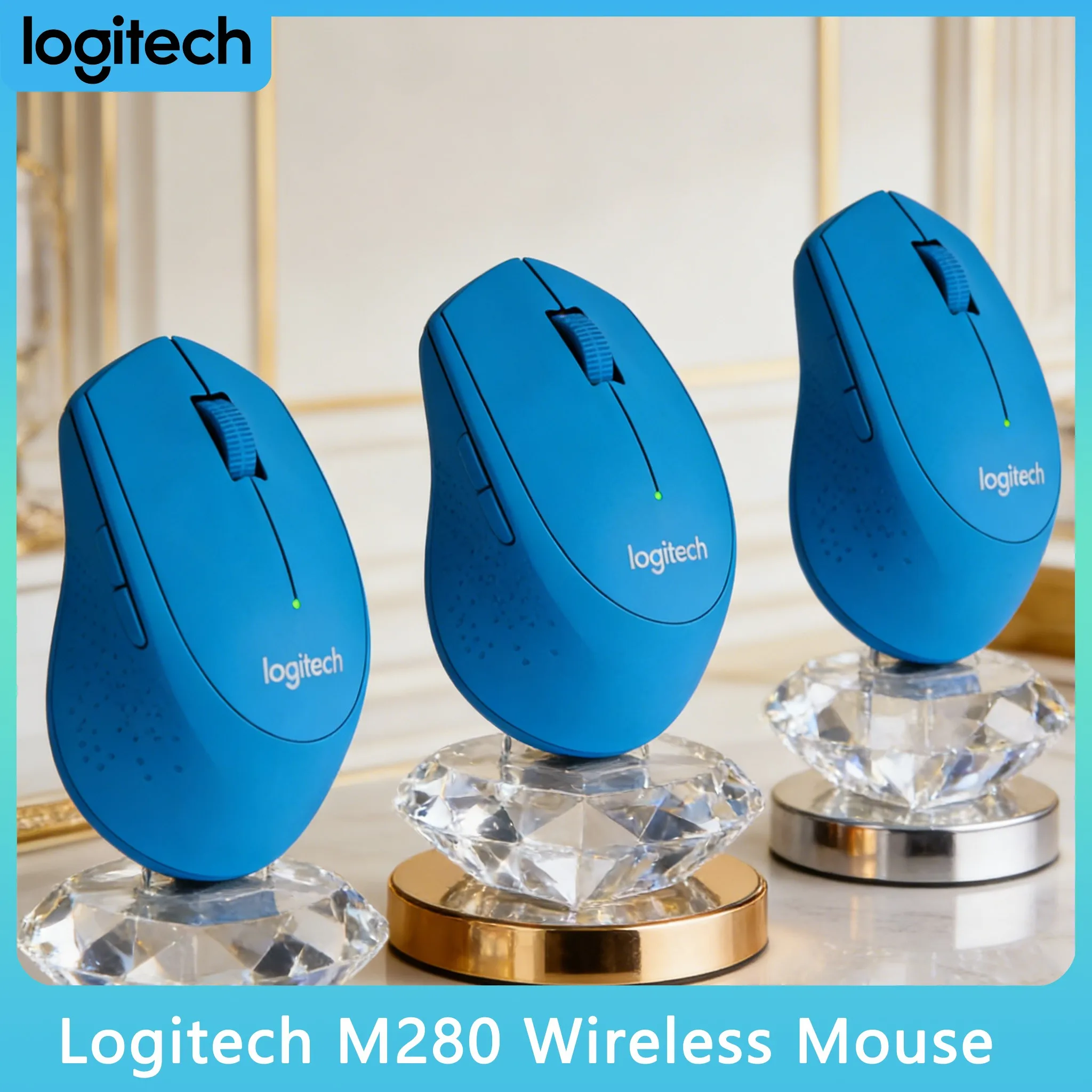 

M280 2.4G Wireless Optical Mouse USB Receiver Home Office Use