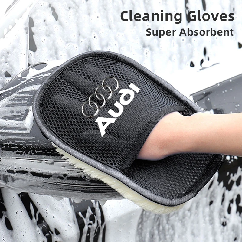 قفاز صوف لغسيل السيارات لأودي ، فرشاة تنظيف تلميع ناعمة ، أدوات لأودي A7 ، A3 ، A4 ، A6 ، A5 ، Q5 ، A1 ، Q7 ، Q3 ، Q4 ، TT ، SQ5 ، RSQ3 ، RSQ8 ، S3 ، S4 ، RS5 ، RS6 ، 1 2.8 #1