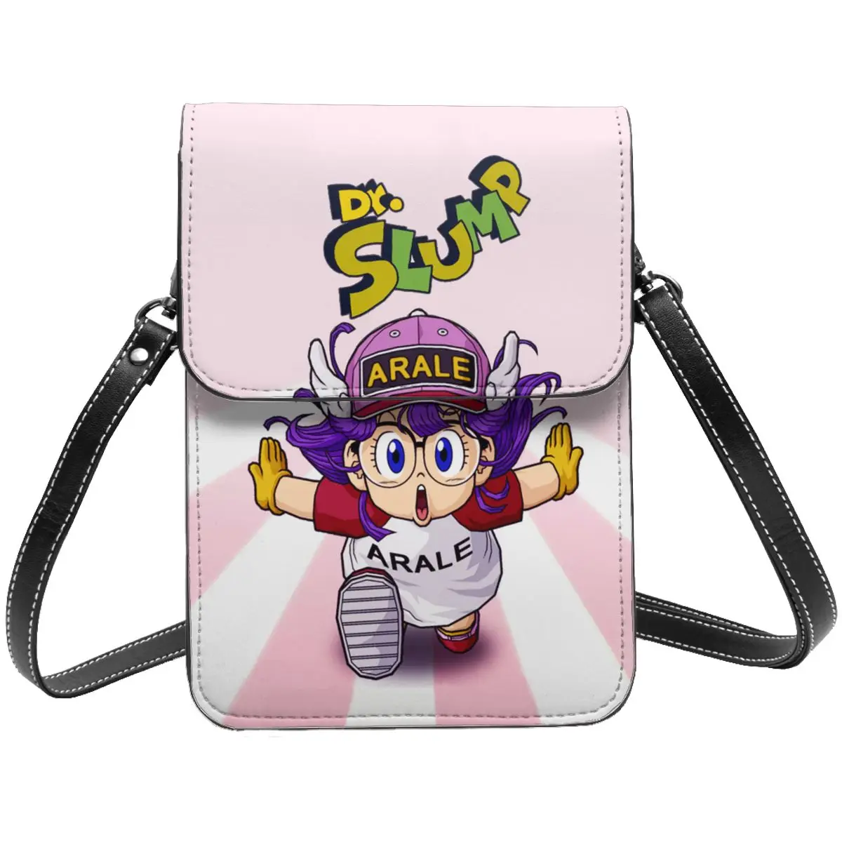 Arale Norimaki Dr Slump الجلود الهاتف الخليوي حقيبة اكسسوارات موضة للجنسين الدكتور Slump Crossbody حقيبة حامل بطاقة المحفظة خفيفة الوزن