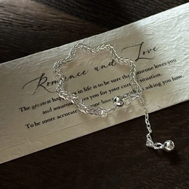 

PANJBJ 100% стерлингового серебра 925 пробы, вязаное кольцо с волнами для женщин, минималистичный дизайн в стиле ретро, регулируемые ювелирные изделия, подарок для вечеринки, дропшиппинг