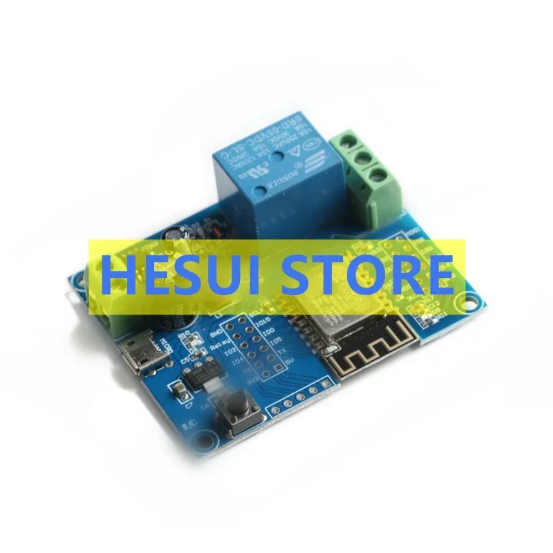 DC5-80V powered ESP-12F development board secondary development ESP8266 WIFI single relay module