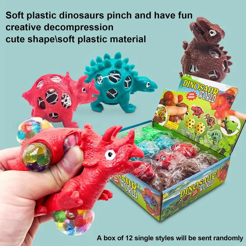 Balls Toys Dinosaur Stress Relief Toys For Kids Party Goodie Bag Fillers Classroom Prizes Random Style