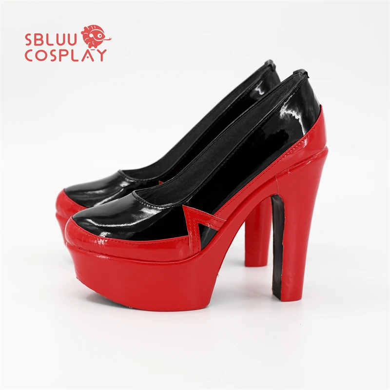SBluuCosplay Anime Rei Ayanami Cosplay Shoes Black Custom Made Boots