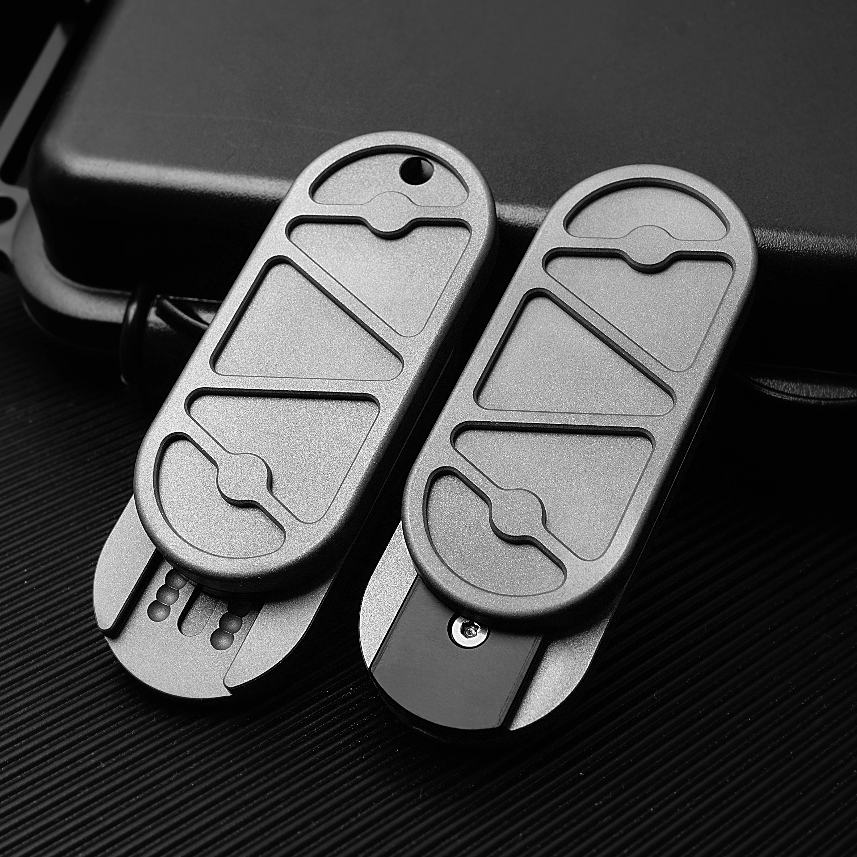 Juguetes de titanio para aliviar el estrés, portátil, Reduce la presión EDC, exquisito regalo Premium, bola de acero, juguete, sonido de descompresión