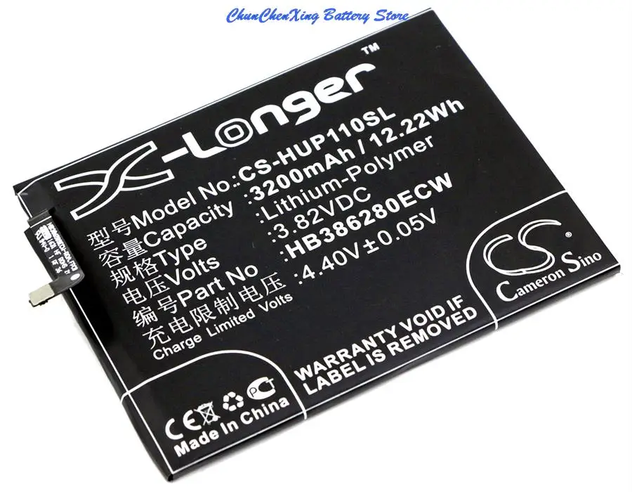 

100% NEW High Quality 3200mAh Battery HB386280ECW for Huawei Honor 9, STF-AL00, STF-AL10, VTR-AL00, VTR-L09, VTR-L29