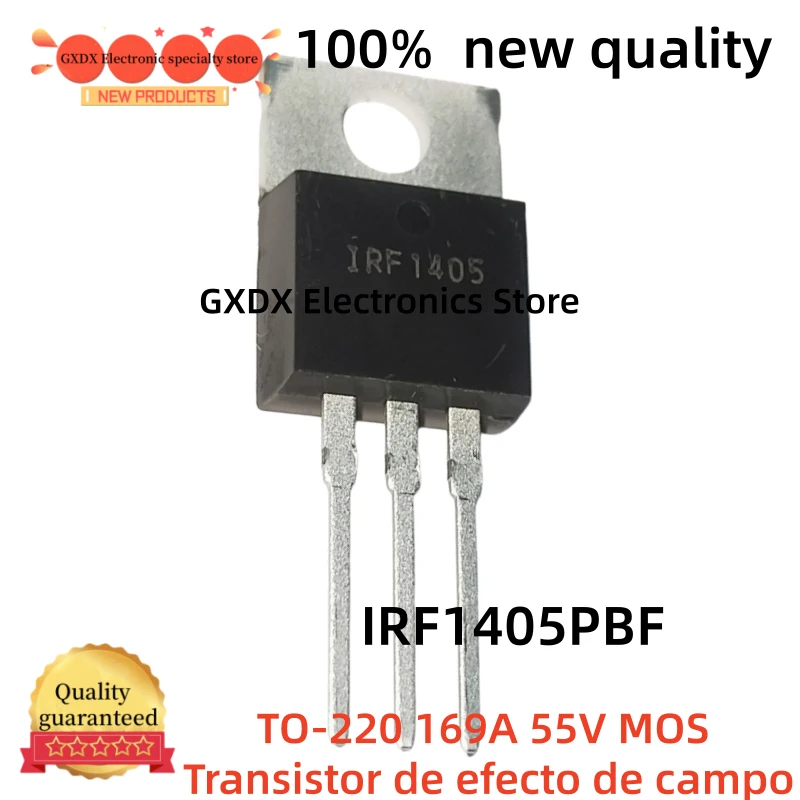 10-20-30-40-50 pieces 100% new quality IRF1405PBF IRF1405 IRF 1405 TO-220 169A 55V MOS Field Effect Transistor