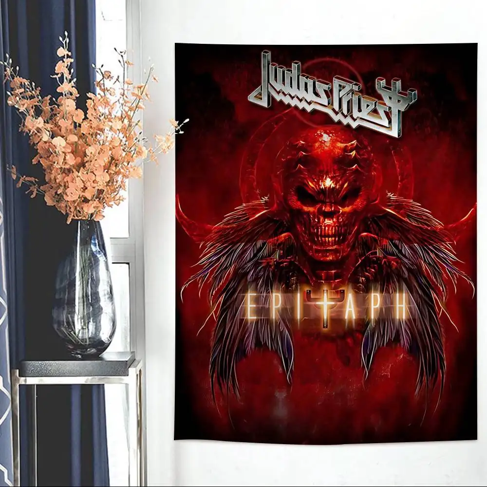 J-Judas P-Priest Heavy metal band Colorful Tapestry Wall Hanging Bohemian Wall Tapestries Mandala Wall Hanging Sheets