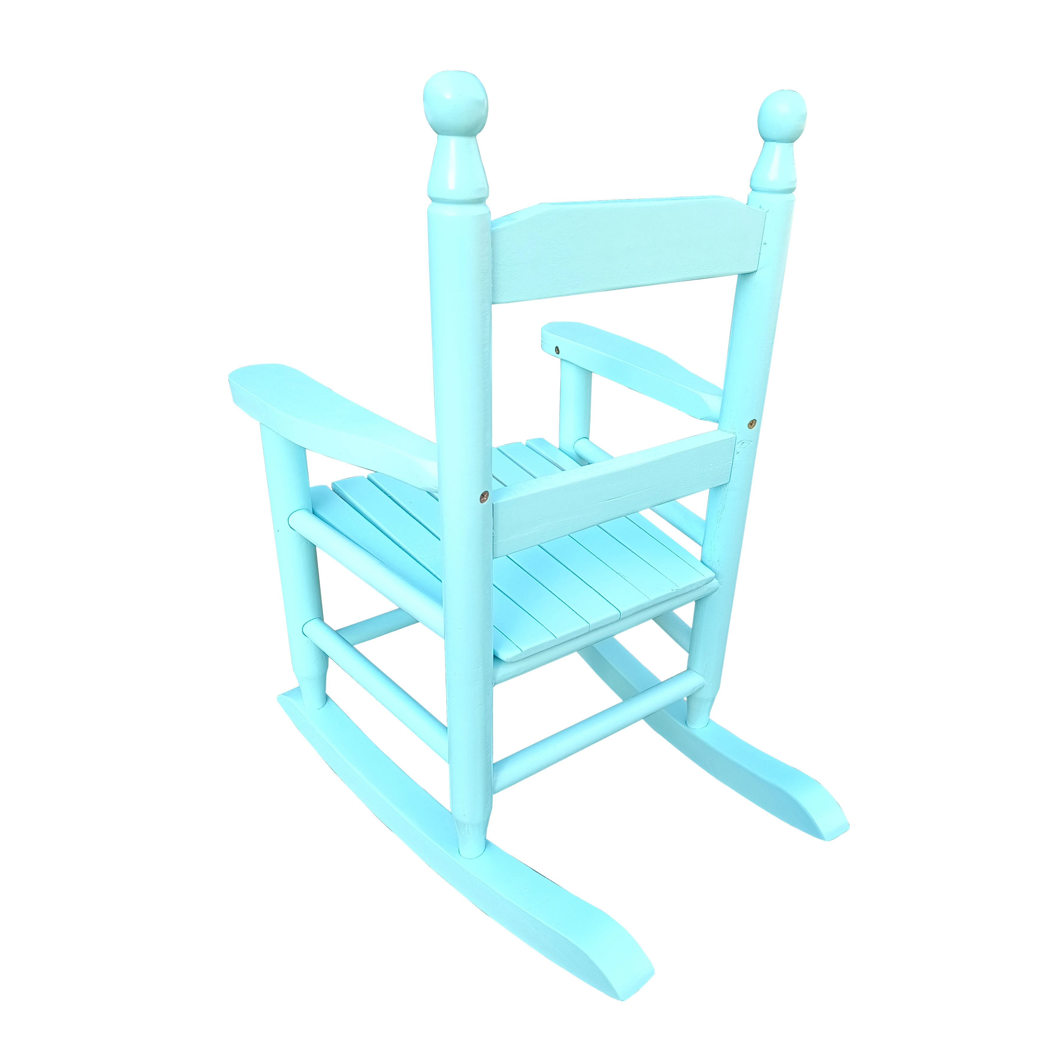 Children's Rocking Light Blue Chair, durável, interior ou exterior, adequado para crianças