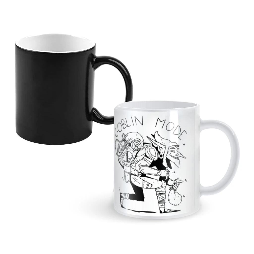 

Goblin ModeCoffee Mugs And Mug Creative Color Change Tea Cup Ceramic Milk Cups Novelty Gifts