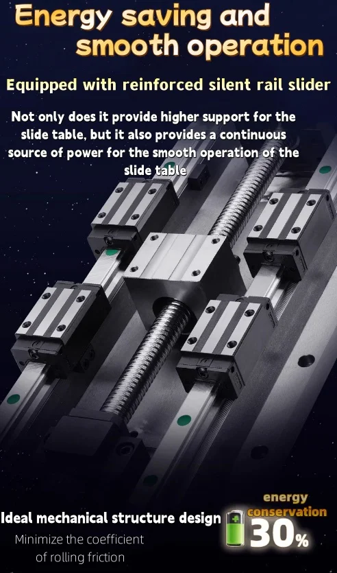 300MM Wide Heavy Steel Plate Slide Table Module C7/C5 Level Ballscrew SFS3005/SFS3010 Mobile Worktable Robotic Arm Accessories