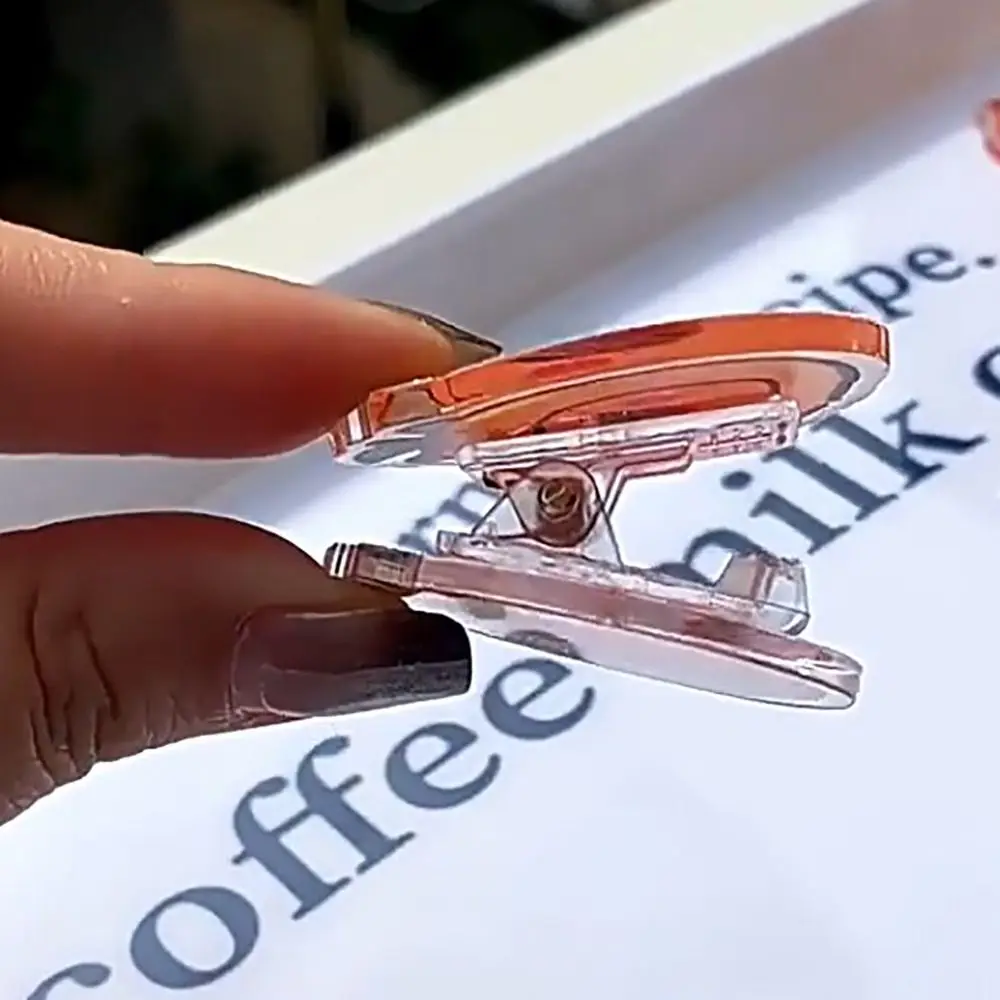 

Durable Acrylic PP Capybara Acrylic Clip Stationery Cartoon Test Paper Clip Capybara Photo Binder Clips