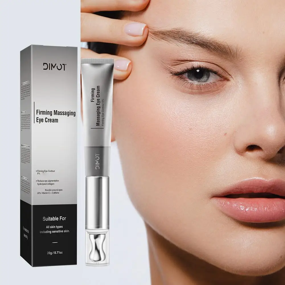 

20g Massage Eye Cream Hyaluronic Acid Firming Fades Fine Lines Eye Care Gel Moisturizing Beauty Eye Skin Care Beauty
