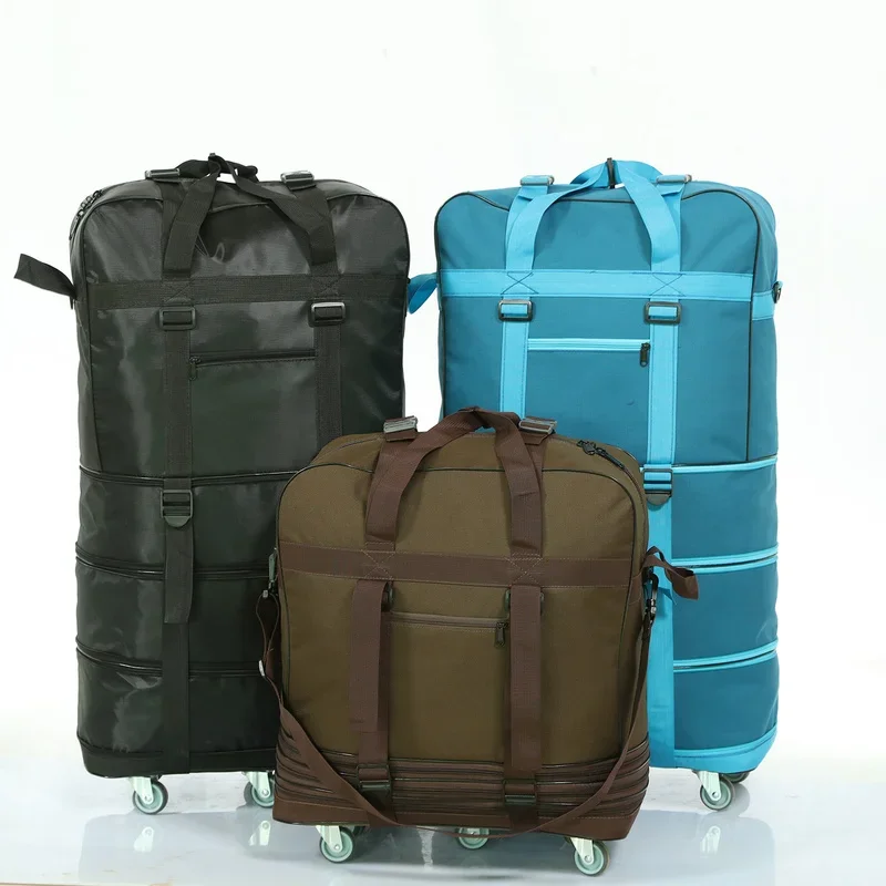 Folding trolley case 158 aviation consignment bag with wheel travel bag large capacity Oxford cloth go abroad Luggage bag