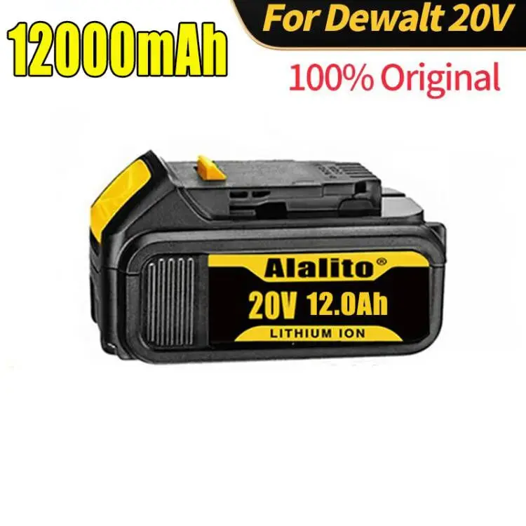 Imagem -04 - Ferramenta Máxima de Substituição da Bateria 20 v 12000mah 20 v 3a Charge Dewalt Dcb184 Dcb181 Dcb182 Dcb200 2023 Novo