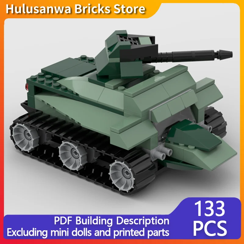 

Military Light Scout Tank Model MOC Building Bricks War Equipment Modular Technology Gifts Holiday Assemble Children Toys Suit
