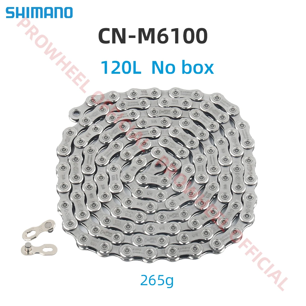 SHIMANO DEORE CN-M6100 12-speed - HG - MTB Chain Mountain Bike Bicycle 12s Current with QUICK LINK 116L 118L 120L 126L Original