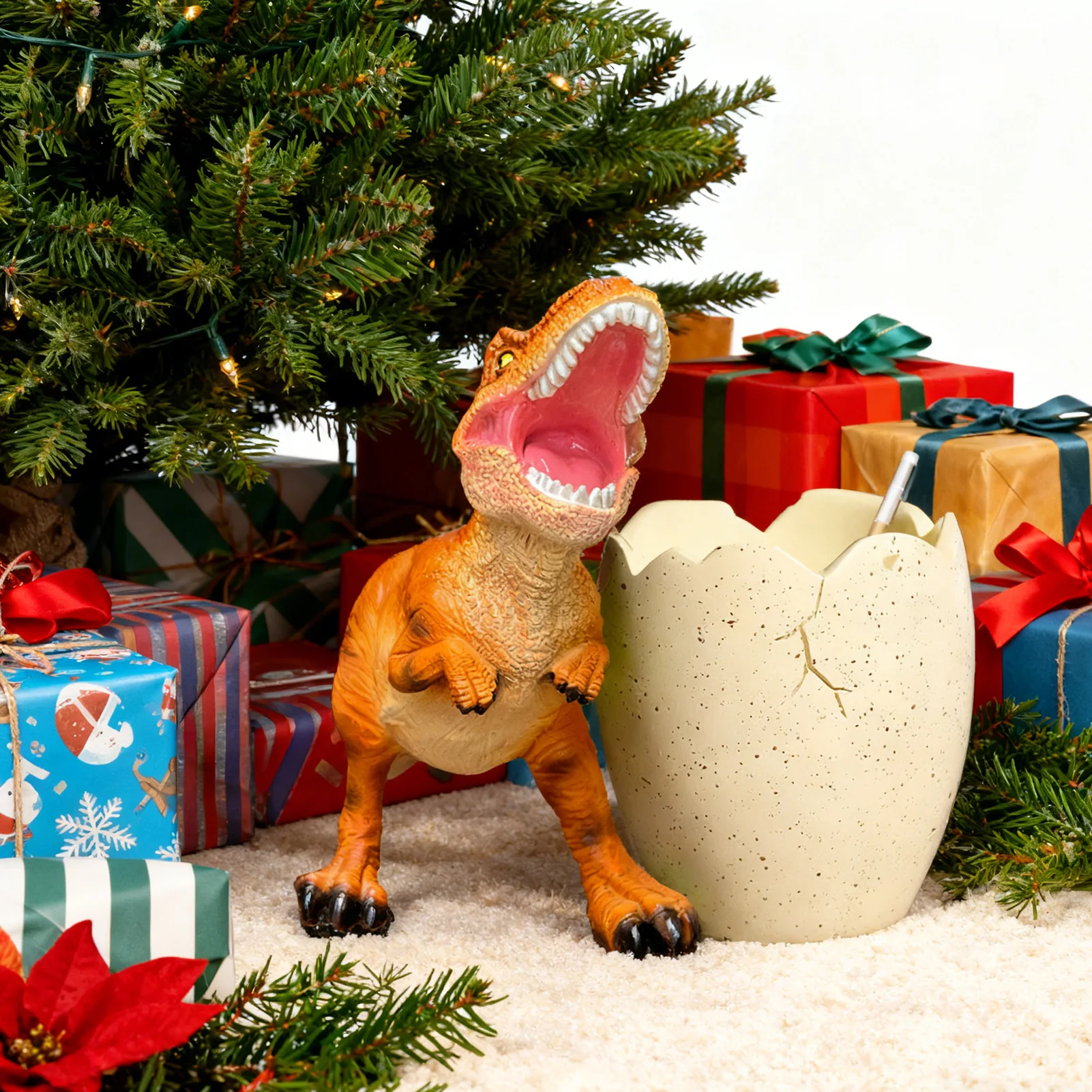 الديناصورات حامل قلم الراتنج الكرتون الحيوان مكتب منظم جولة مكتب قلم رصاص كوب للطلاب أطفال هدية