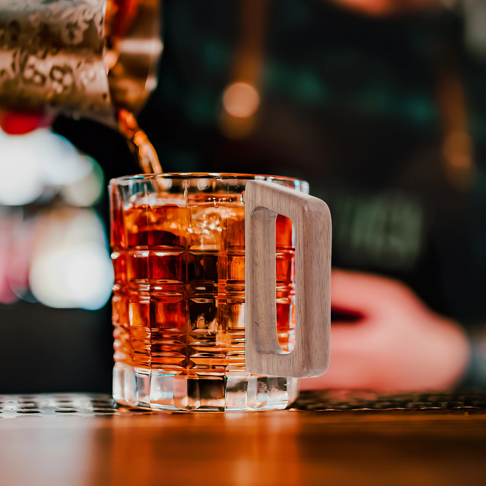 

Деревянная ручка для чайной чашки, сменная термостойкая ручка для кружки, практичные аксессуары для чайной чашки, удобное домашнее использование