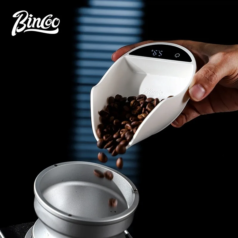 BINCOO Mini Digital Electronic Coffee Scale With Bean Tray Coffee Bean Weighing Display Tray For Pour Over Espresso Home Barista view 4