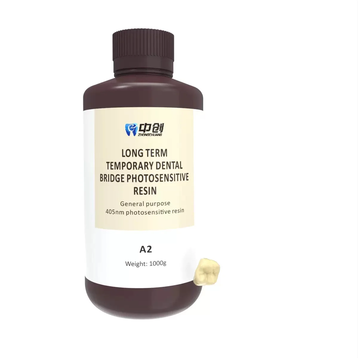 High Strength and Durability Permanent Crown Bridge Resin Labs 500/1000g A2 3D Photosensitive Resins