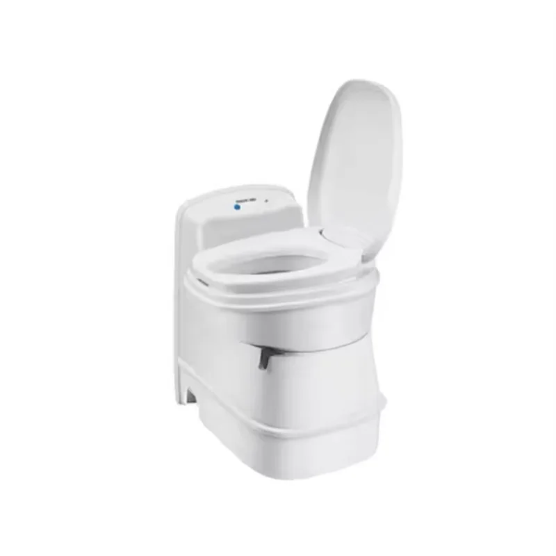 Yacht Quiet Restroom of RV Caravan with Wheeled Sewage Tank & Buffer Cover Plate WC Toilet for Prefab Houses Caravan Restroom
