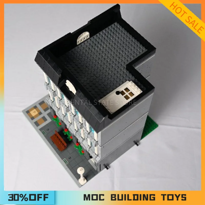 2245PCS Customized MOC Modular Corner Store Building Blocks Technology Bricks DIY Creative Assembly Education Toy Holiday Giftss