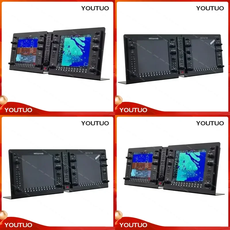 P3D Simulated Flight G1000 Integrated Aerophone PFD MFD Display Panel 10.4 Inch LCD Meters Display