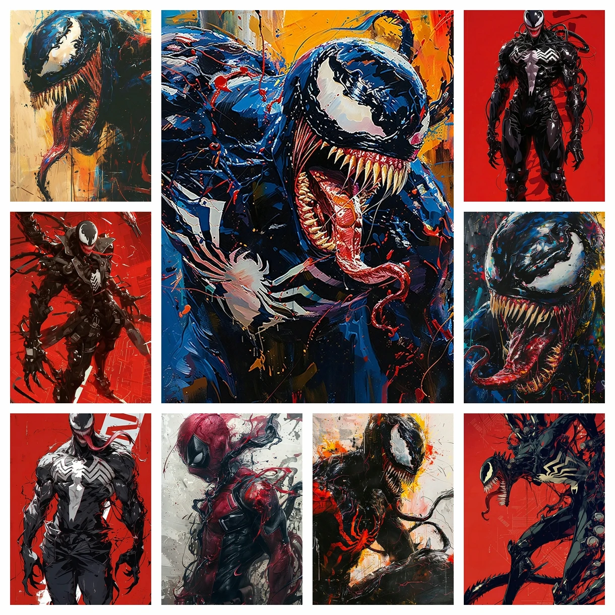Anime Marvel Venom Spider-Man Diamant Malerei Mosaik Stickerei Kreuzstich Kit Home Decor 5D DIY Kunst Sammlung Handwerk