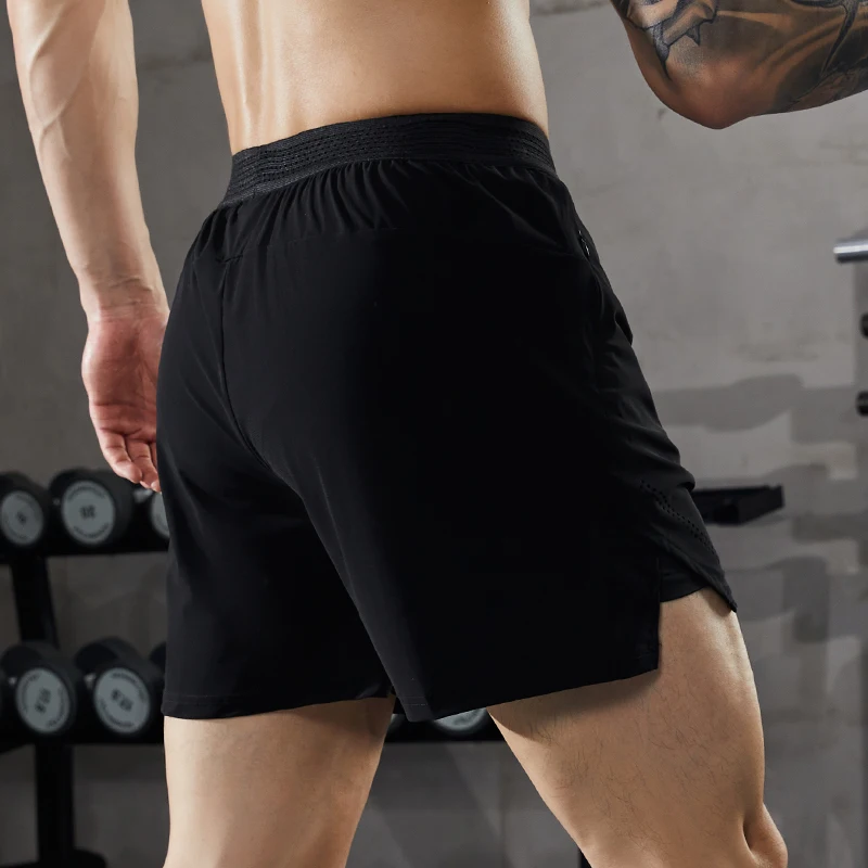 Mens Running Shorts 2 In 1 Marathon Gym Sport Tactel Short Elastane With Cut Laser Workout Quick Dry Compression Trail Shorts